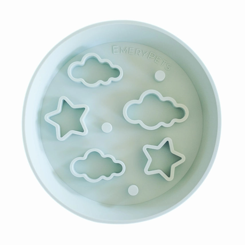 Star + Cloud Slow Feeder Bowls Medium