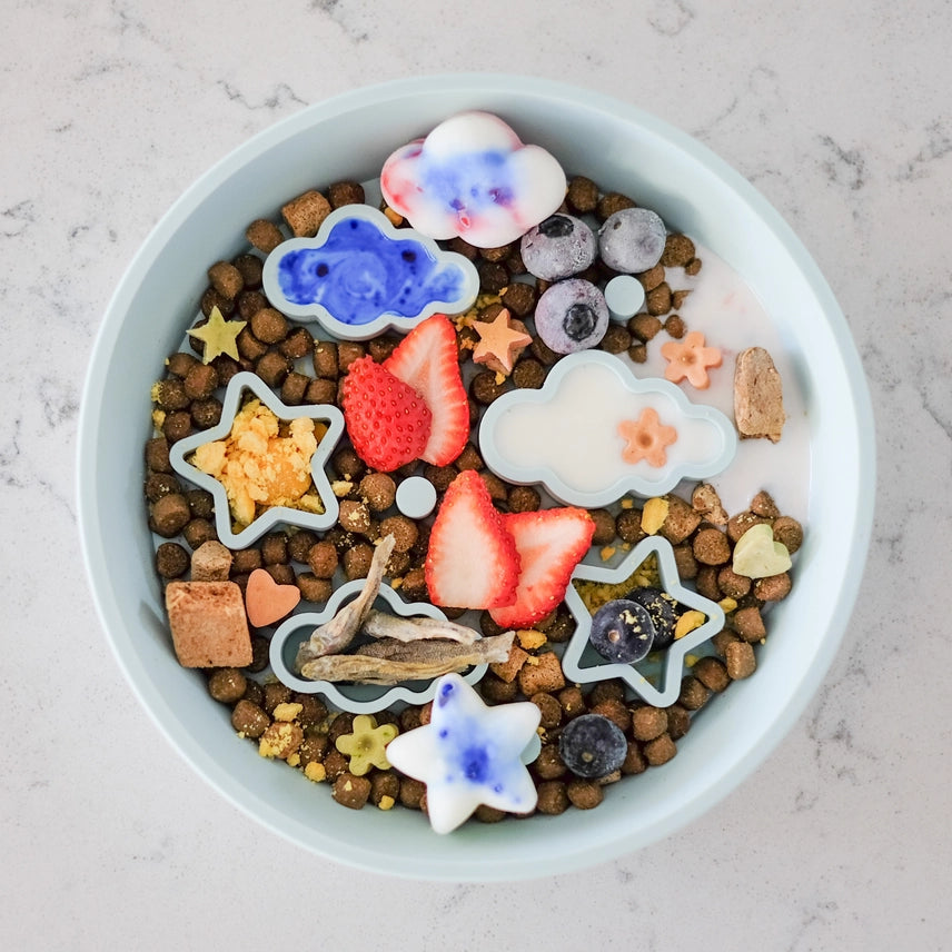 Star + Cloud Slow Feeder Bowls Medium