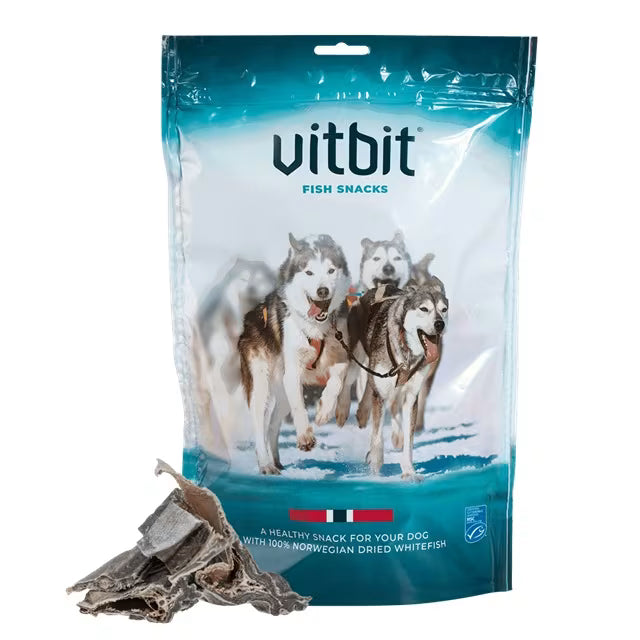 Hundetørrfisk Vitbit 300gr i Biter