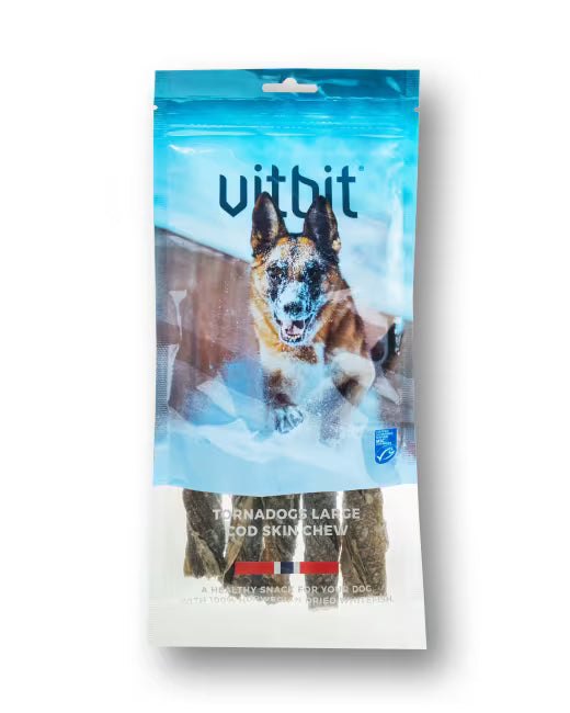 Vitbit Tornadogs Large 5stk M/Torsk