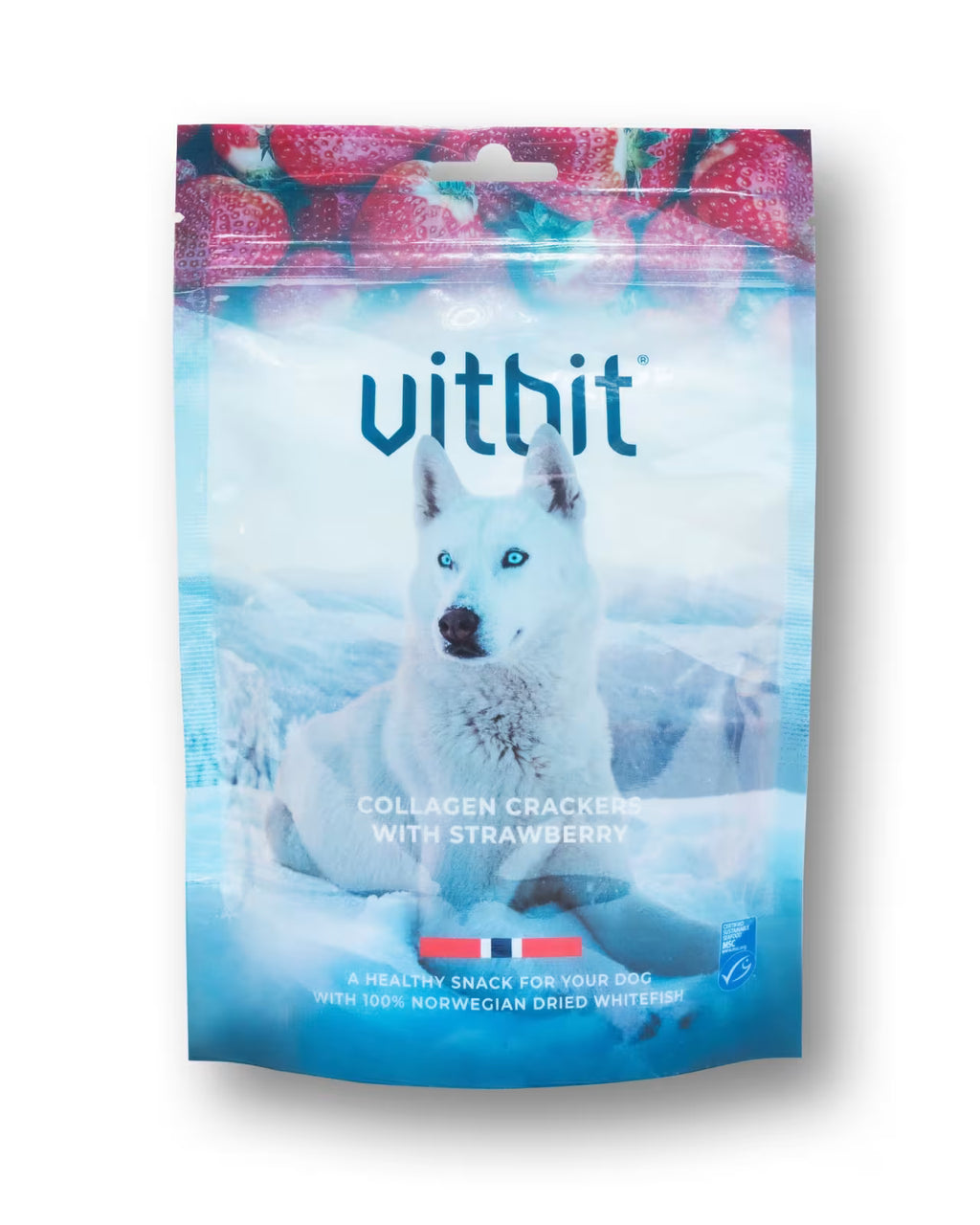 Vitbit Collagen Crackers M/Jordbær 70gr